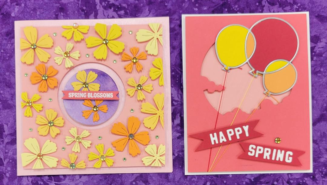 Two cards with spring messages